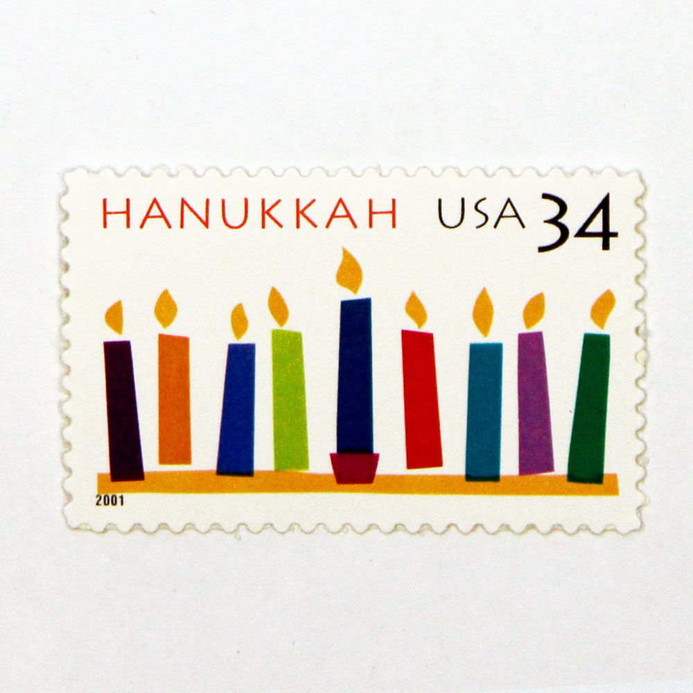 34c Hanukkah Candles Stamps - Pack of 10