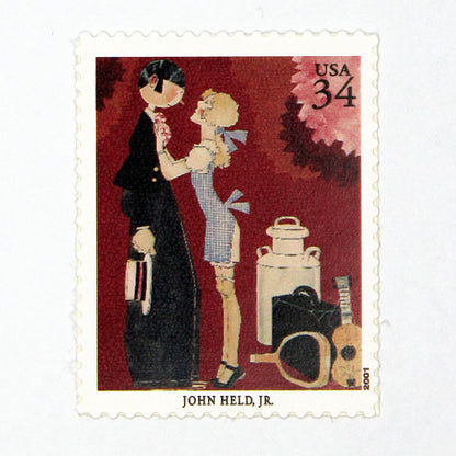 34c John Held Jr Stamps - Pack of 5