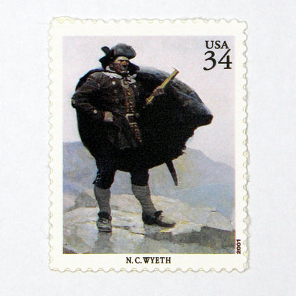 34c Newell Convers Wyeth Stamps - Pack of 5