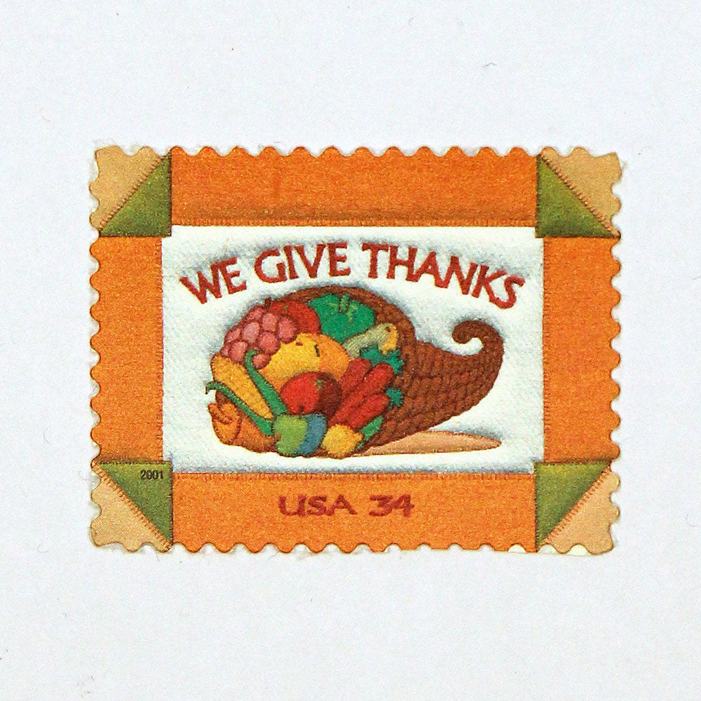34c Thanksgiving Cornucopia Stamps - Pack of 10