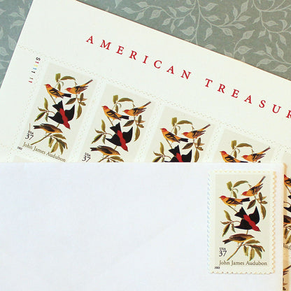 37c Audubon Stamps - Pack of 10