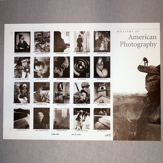 37c American Photography Stamps - Sheet of 20