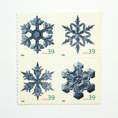39c Snowflake Stamps - Pack of 20