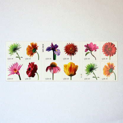 41c Beautiful Blooms Stamps -Pack of 20