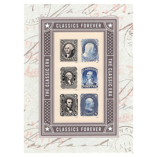 Classics Forever Stamps .. Unused US Postage Stamps .. Sheet of 6