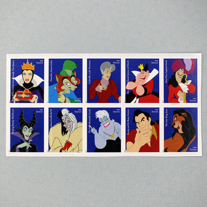 Disney Villains Forever Stamps - Pack of 10