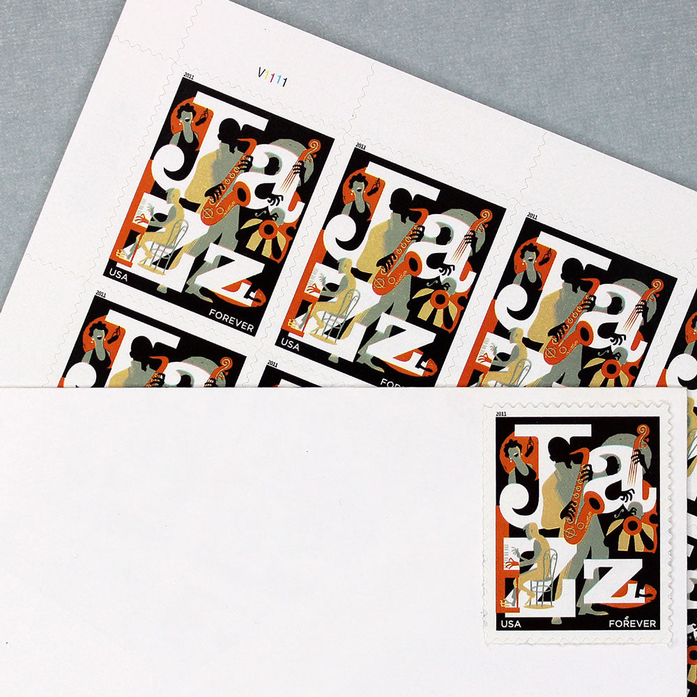 Jazz Forever Stamps .. Unused US Postage Stamps .. Pack of 5 treasurefoxstamps
