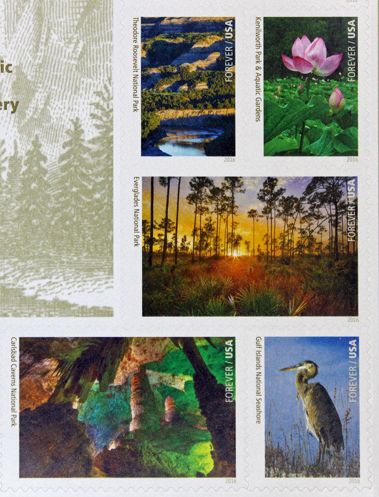 National Parks Forever Stamps - Sheet of 16