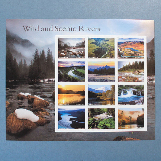 Scenic Rivers Forever Stamps - Sheet of 12